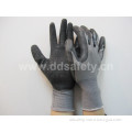 Ddsafety Black Latex Coated Gloves Crinkle Finish Work Gloves (DNL108)